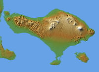 Bali Relief Map